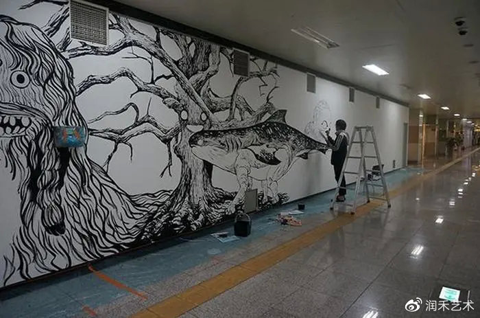 墙绘——人类最早的绘画艺术让平淡的墙面充满魅力！(图4)