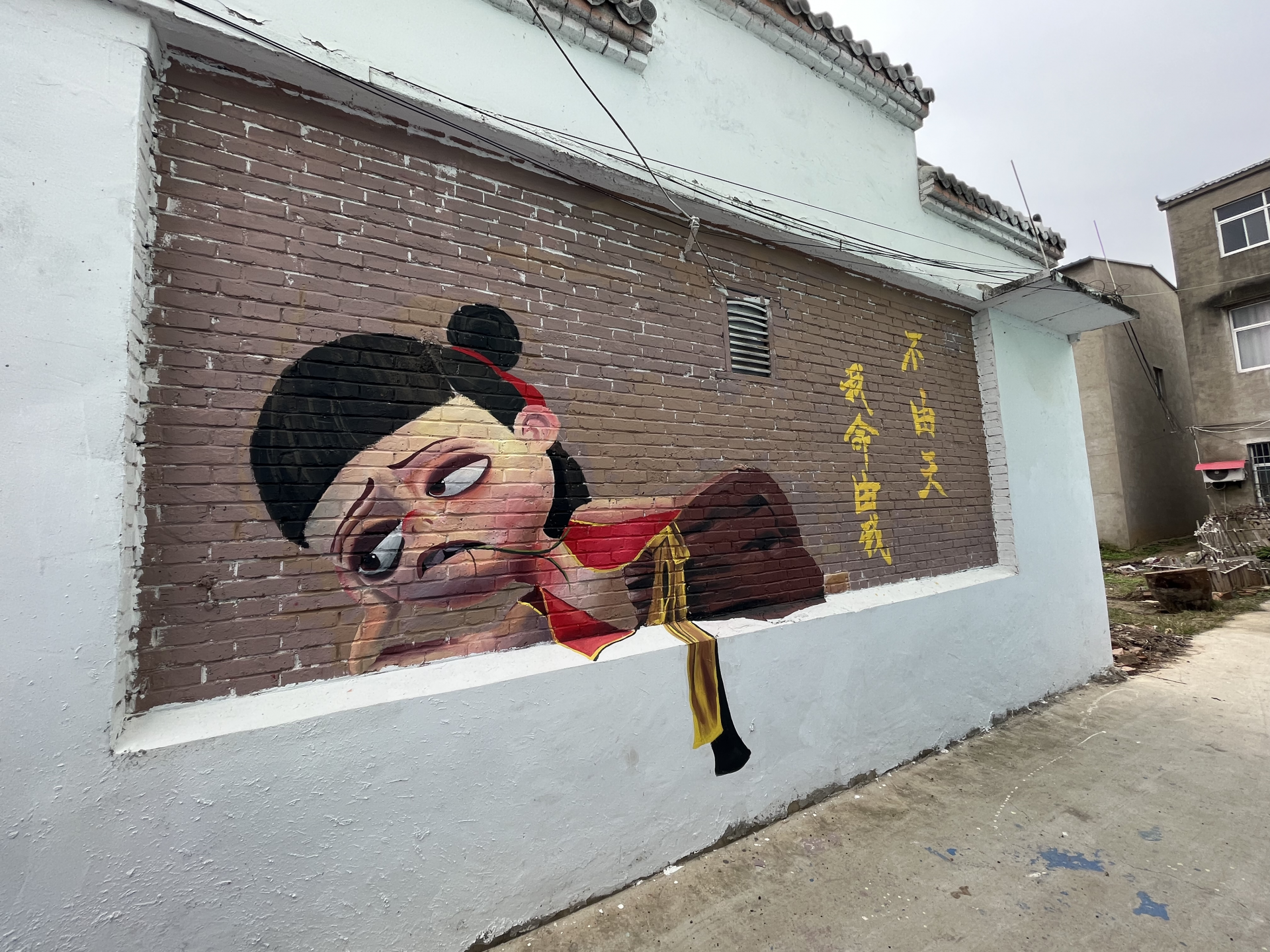 淝南村：墙绘艺术扮靓村庄(图3)