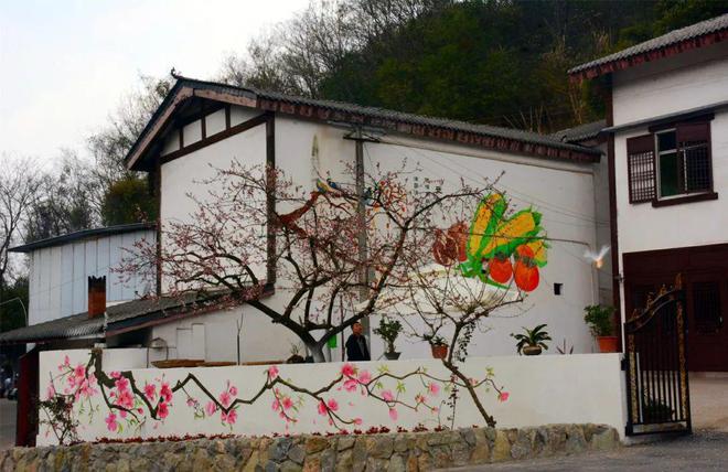 桃花荟·春光好 桃花墙上“开”！龙泉山农家院落美如“画”(图8)