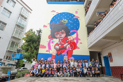 “为爱上色”公益项目发布2022年校园征集令 为乡村小学彩绘校园(图4) “为爱上色”公益项目发布2022年校园征集令 为乡村小学彩绘校园(图4)