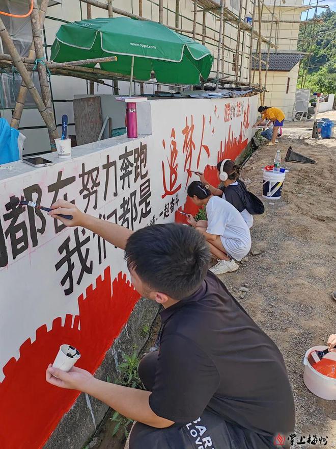 青春画笔勾勒美丽莒村！“百千万工程”大学生突击队绘出湖寮新画卷(图3)