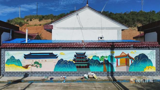 兰州大学“和美乡村美丽画卷”大型墙绘主题活动纪实(图8)
