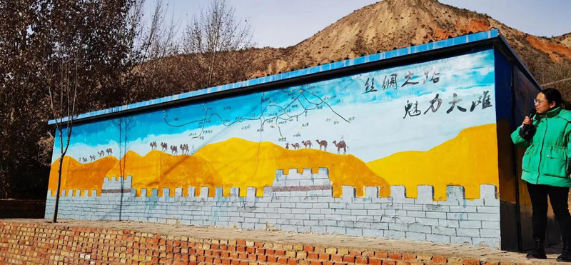 兰州市西固区 彩绘上墙 扮靓美丽乡村(图3)