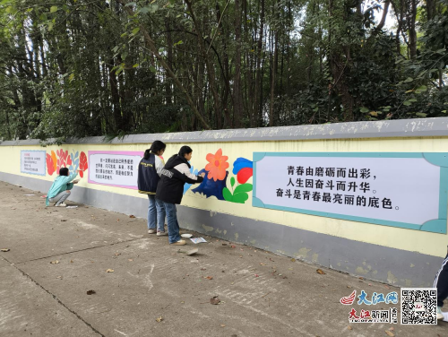 抚州临川区：加强校园文化建设 开展特色墙绘活动(图2)