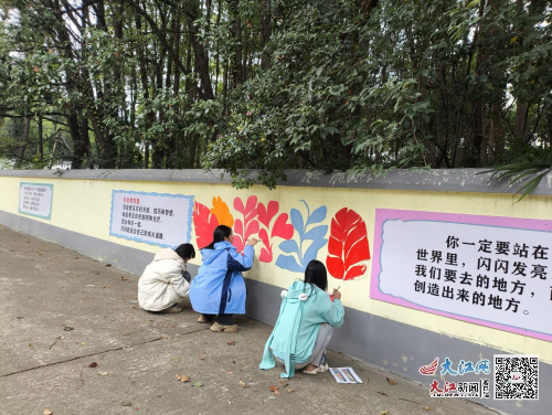 抚州临川区：加强校园文化建设 开展特色墙绘活动(图3)