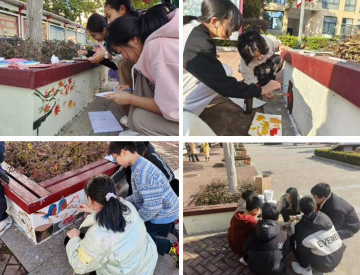 展彩绘之美 筑和合校园——记合肥一六八新店花园学校校园彩绘系列活动(图8)
