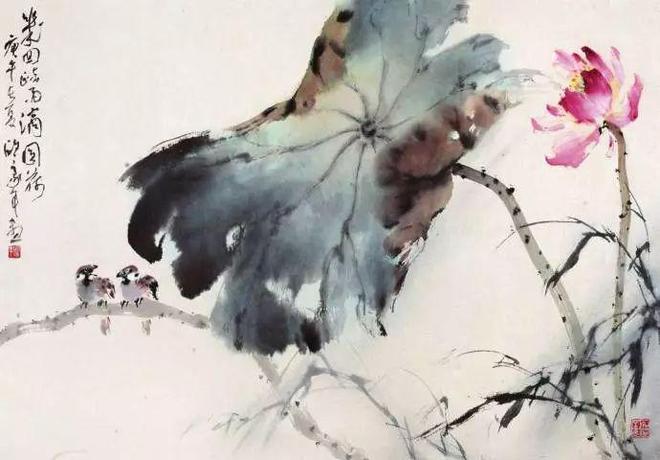 赵少昂的残荷之美(图5)