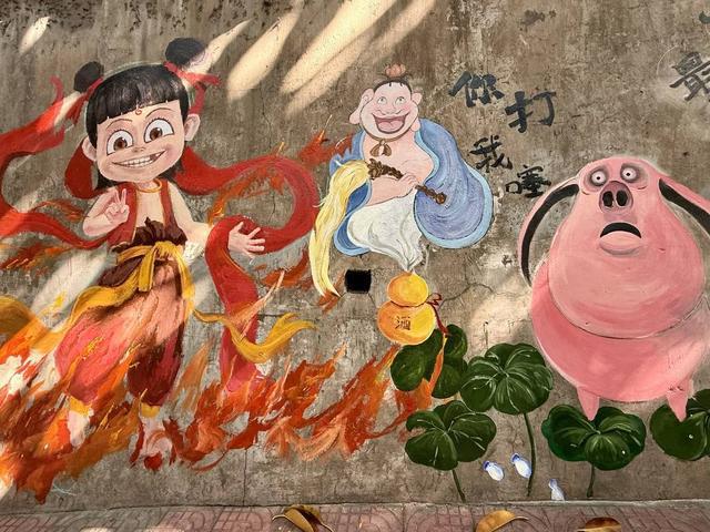 四川攀枝花哪吒系列主题墙绘走红 创作者有“90后”墙绘师还有8岁小学生(图5)